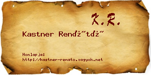 Kastner Renátó névjegykártya