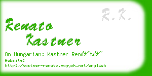 renato kastner business card